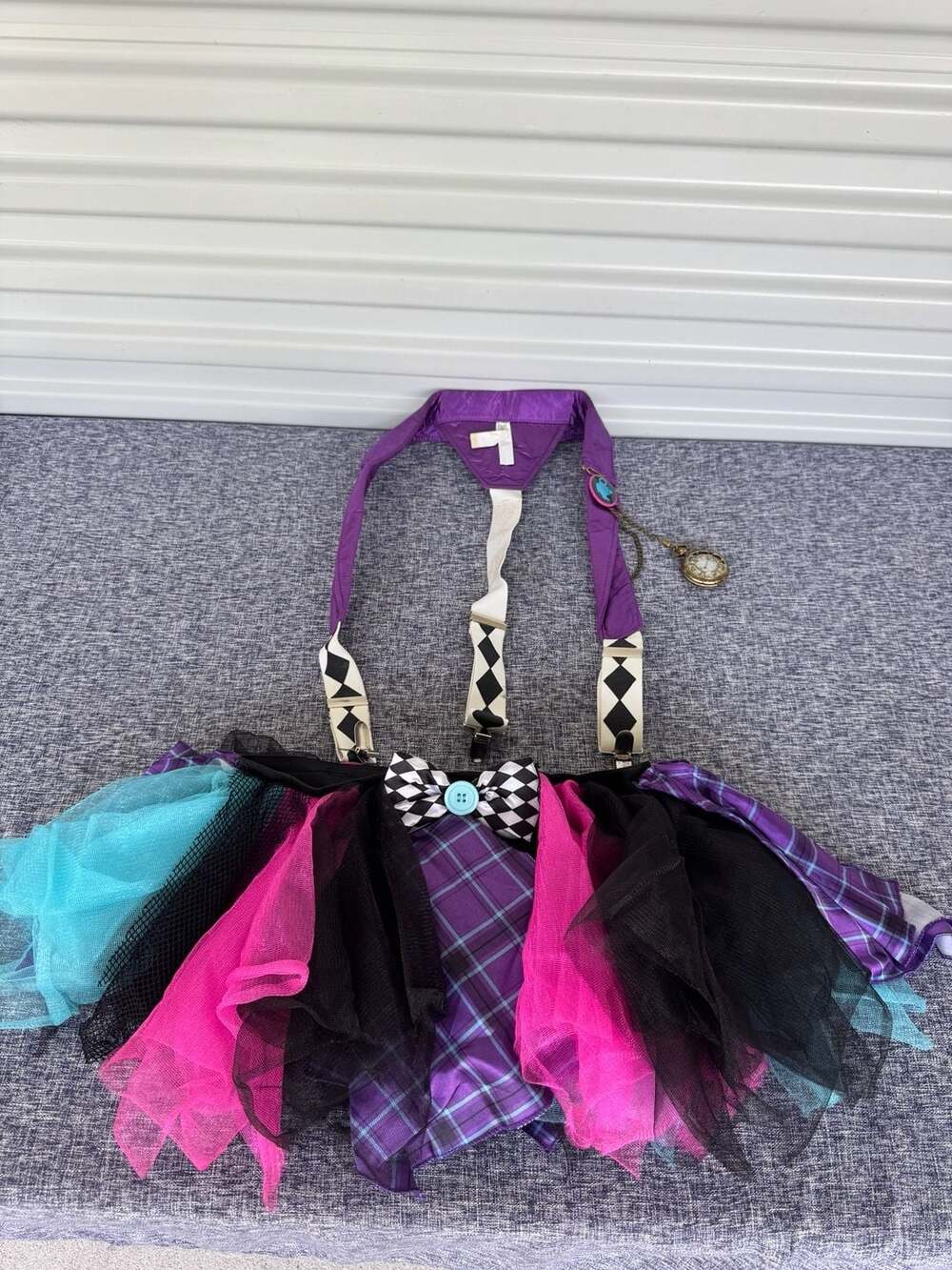 2 pc Mad Hatter Tutu Costume set